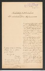 k.k. naturhistorisches Hofmuseum, Intendanzakten 1885-1896 (Hauer), Aktenzahl Z.393/1891, Seite 1